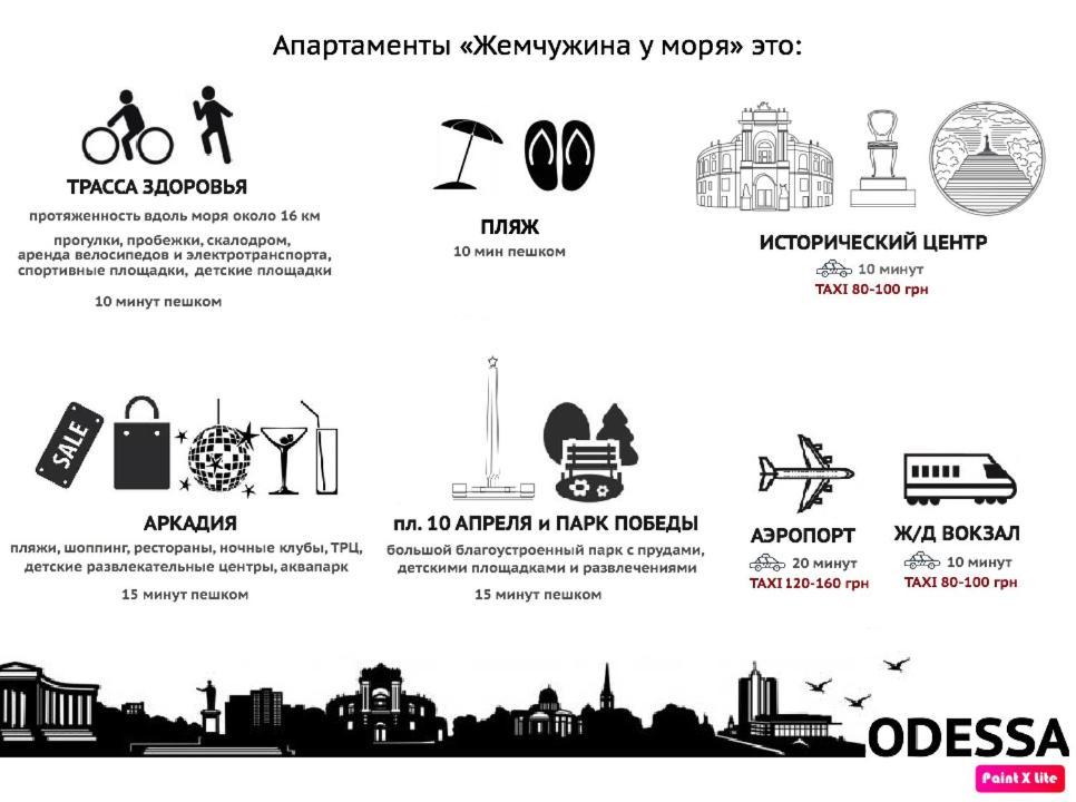 Жемчужина У Моря - Французский Бульвар Аркадия Odessa Extérieur photo